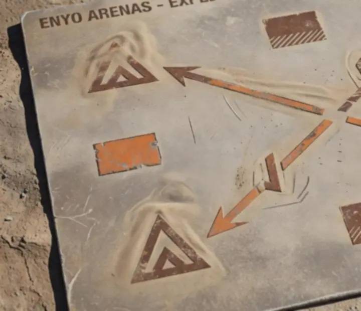 Detail symbolov pascí a stien v ENYO aréne